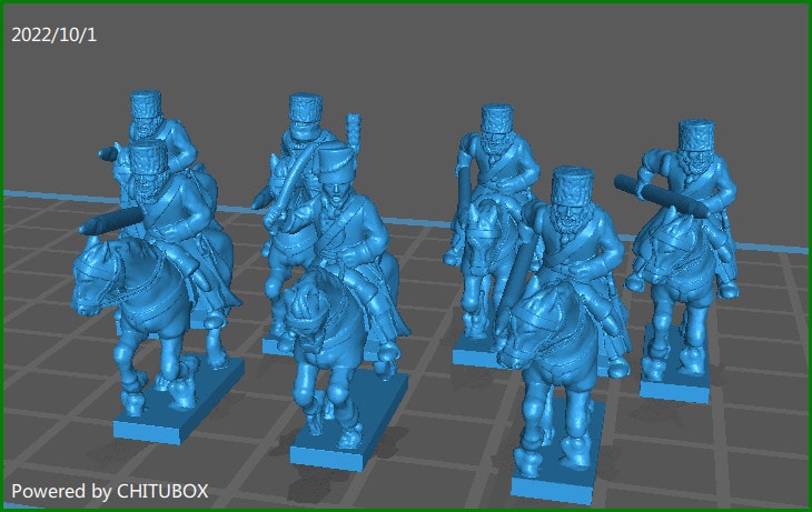 Russian Cossacks winter dress - 7 Minis - Epic 15mm Miniatures