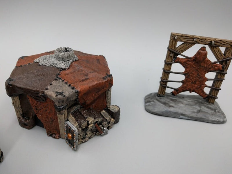 Tent Set of the Hero's Hoard Barbarian Village - DND - Pathfinder - Dungeons & Dragons - RPG - Tabletop - EC3D - Terrain