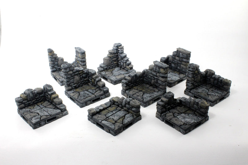 Ruined Stone Starter Set 26 Tiles! - OpenLock - Openforge - DND - Pathfinder - RPG - Tabletop