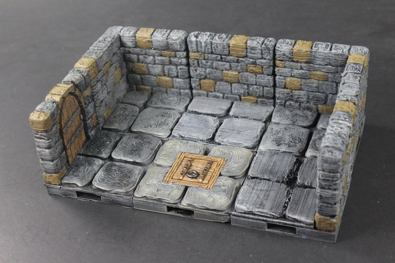 Dungeon Stone Premium Set 60 Tiles! - OpenLock - Openforge - DND - Pathfinder - RPG - Tabletop