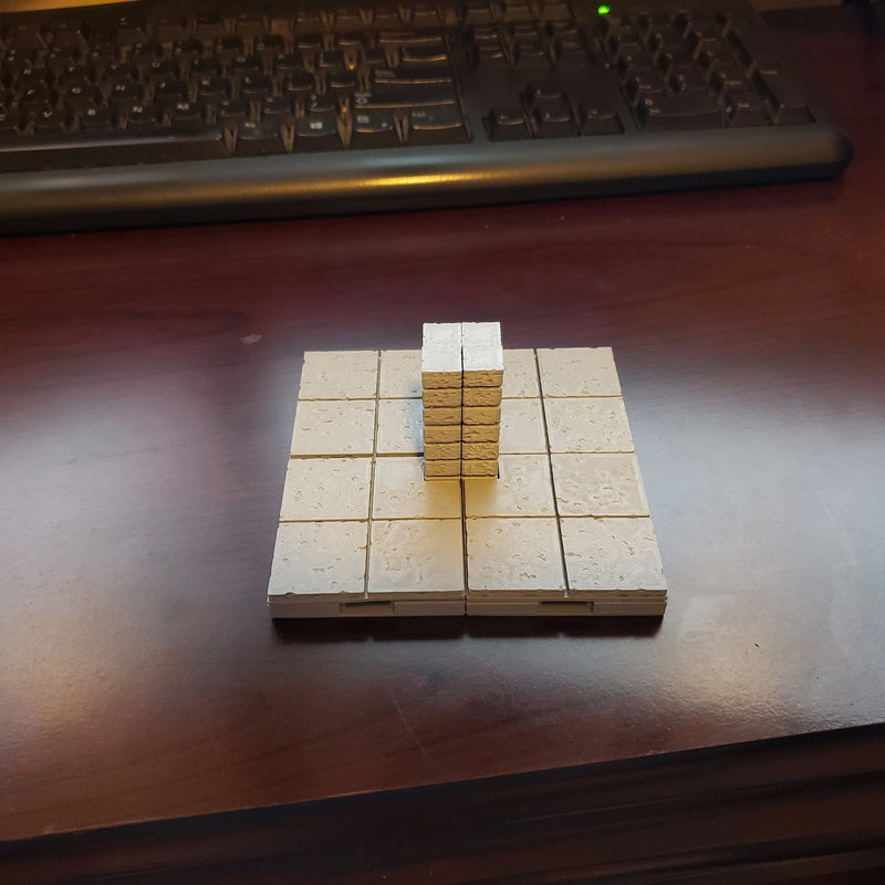 Cut Stone Premium Set 60 Tiles! - OpenLock or DragonLock - Openforge - DND - Pathfinder - Dungeons & Dragons - RPG - Tabletop - 28 mm / 1"