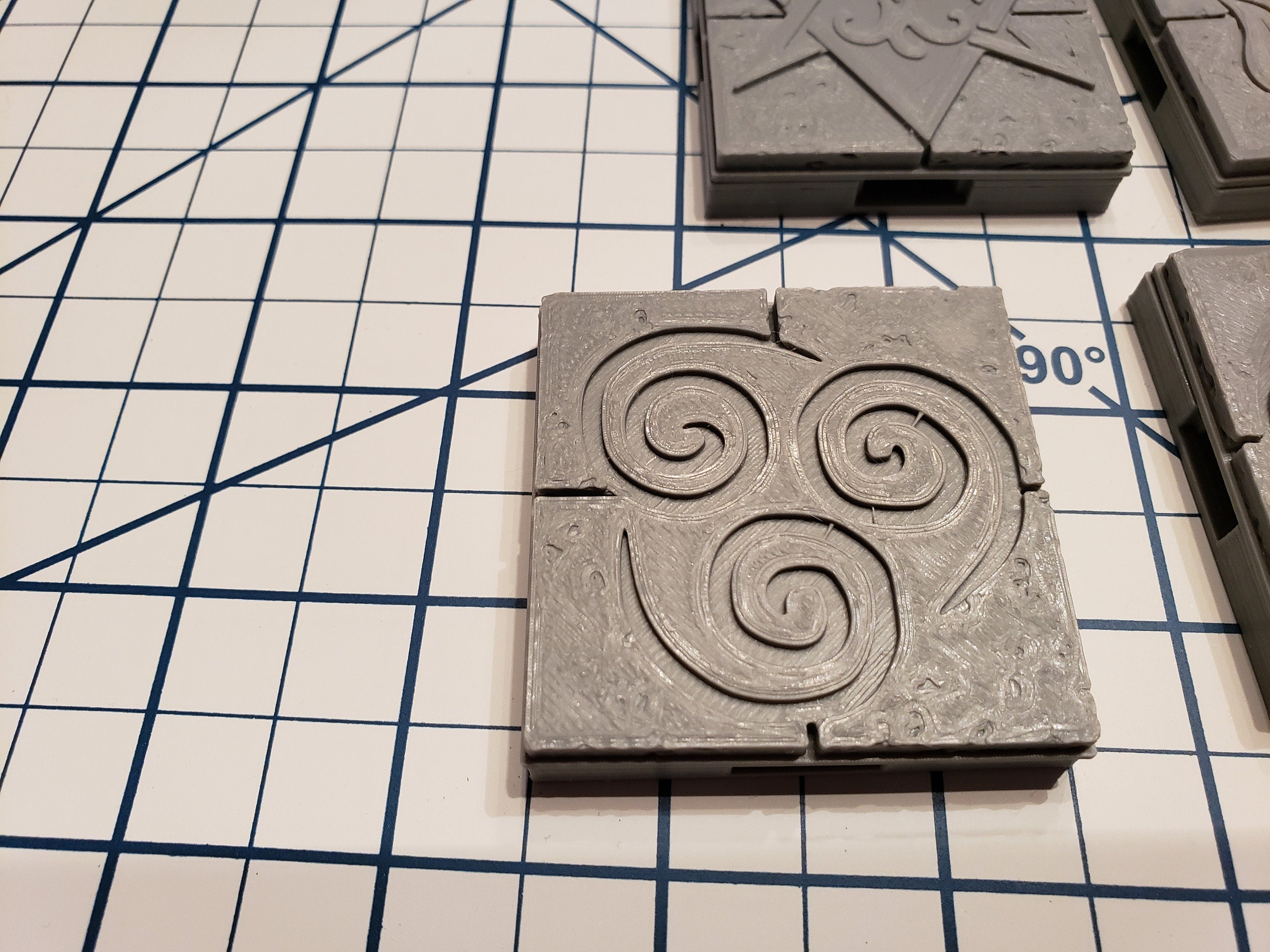 Cut Stone Floor Encounter Tile - OpenLock or DragonLock - Openforge - DND - Pathfinder - Dungeons & Dragons - RPG - Tabletop - 28 mm / 1"