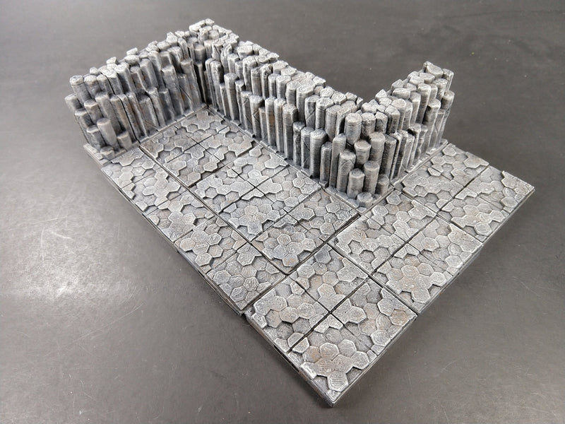 Volcanic Cavern Wall/Corner Tiles - OpenLock - Openforge - DND - Pathfinder - Dungeons & Dragons - RPG - Tabletop - 28 mm / 1"