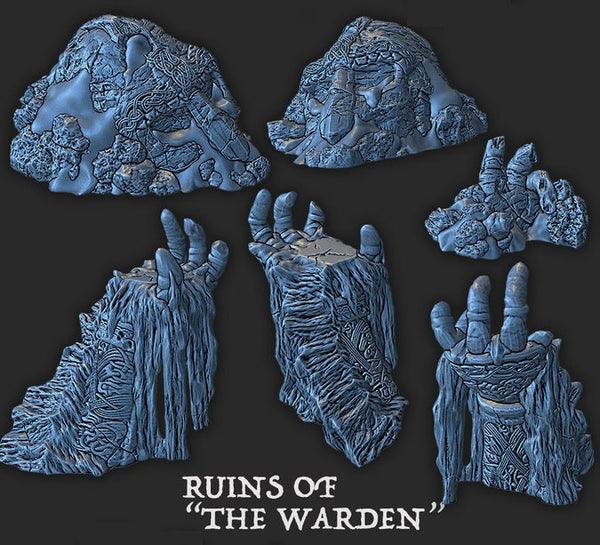 The Wilds of Wintertide Warden Ruins - EC3D  - DND - Pathfinder - Dungeons & Dragons - RPG - Tabletop  - 28 mm / 1"