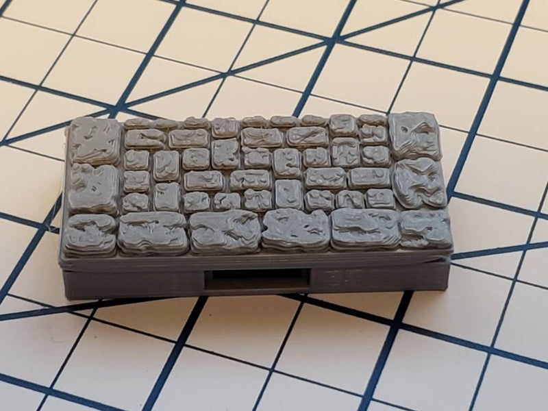 Street Sidewalk Brick Floor Tiles - OpenLock or DragonLock - Openforge - DND - Pathfinder - Dungeons & Dragons - RPG - Tabletop - 28 mm / 1"