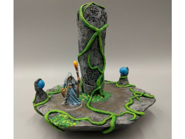 OpenForge - Places of Power - Rock Pillar - Tabletop - DND - Pathfinder - RPG - 28 mm / 1" - Terrain - Dungeons & Dragons -