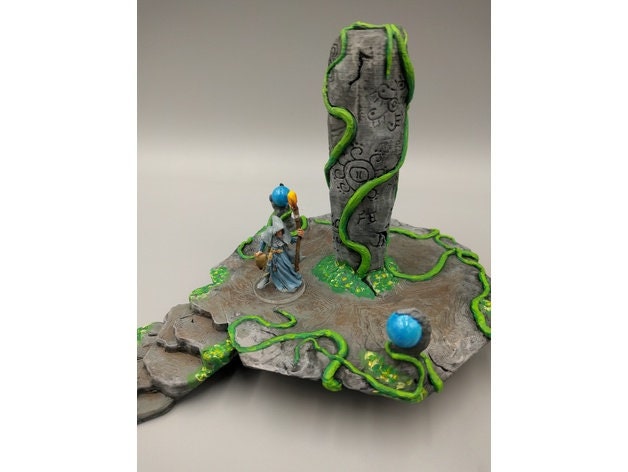 OpenForge - Places of Power - Rock Pillar - Tabletop - DND - Pathfinder - RPG - 28 mm / 1" - Terrain - Dungeons & Dragons -