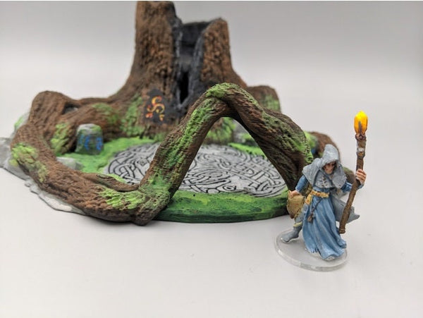 OpenForge - Places of Power - Sundered Heartwood Tree - Tabletop - DND - Pathfinder - RPG - 28 mm / 1" - Terrain - Dungeons & Dragons