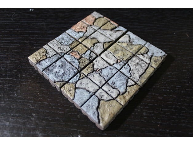 Rough Stone Floor Tiles - OpenForge - OpenLock - DND - Tabletop - RPG - Terrain - Pathfinder - Dungeons & Dragons