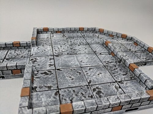 True Tiles - Cut Stone Premium Set 125 Tiles! - OpenLock - DND - Pathfinder - Dungeons & Dragons - Terrain - RPG - Tabletop - 28 mm / 1"