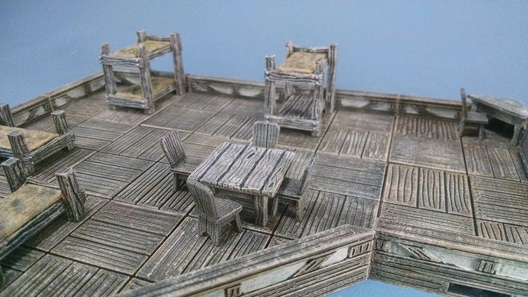 True Tiles - Tavern Tiles Starter Set 50 Tiles! - OpenLock - DND - Pathfinder - Dungeons & Dragons - Terrain - RPG - Tabletop - 28 mm / 1"