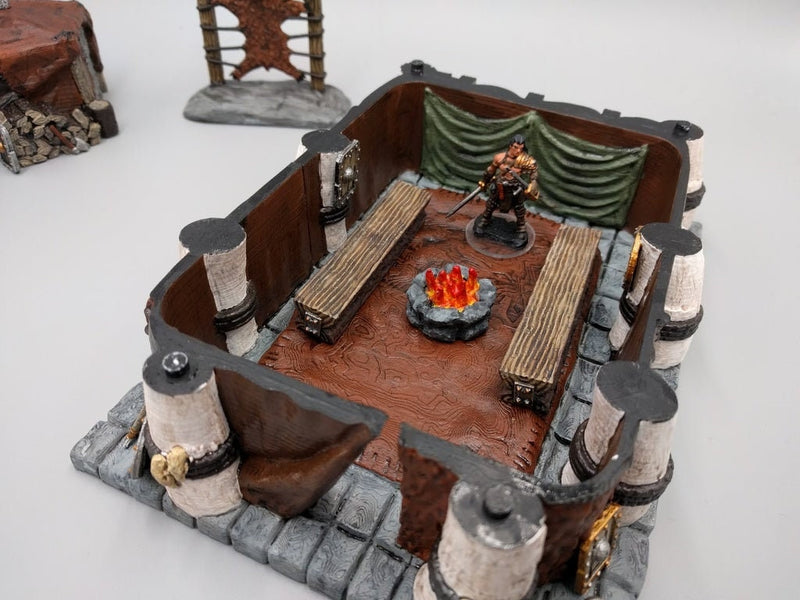 Hero's Hoard Barbarian Village Mix and Match - DND - Pathfinder - Dungeons & Dragons - RPG - Tabletop - EC3D - Terrain