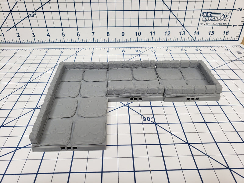 True Tiles - Dungeon Stone Extreme Set 150 Tiles! - OpenLock - DND - Pathfinder - Dungeons & Dragons - Terrain - RPG - Tabletop - 28 mm / 1"