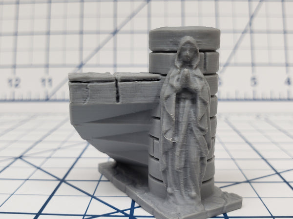 Crypt Stairs - DND - Pathfinder - Dungeons & Dragons - RPG - Tabletop - 28 mm / 1" - EC3D