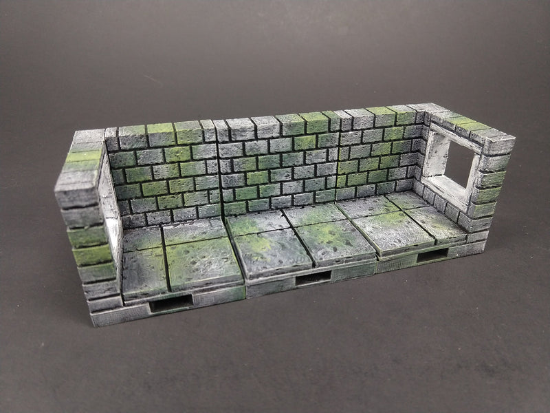 Cut Stone Wall Tiles - OpenLock or DragonLock - Openforge - DND - Pathfinder - Dungeons & Dragons - RPG - Tabletop - 28 mm / 1"