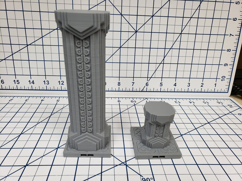 Mountain King - Pillar Tile - DragonLock - DND - Pathfinder - RPG - Dungeon & Dragons - 28 mm / 1" - Fat Dragon Games