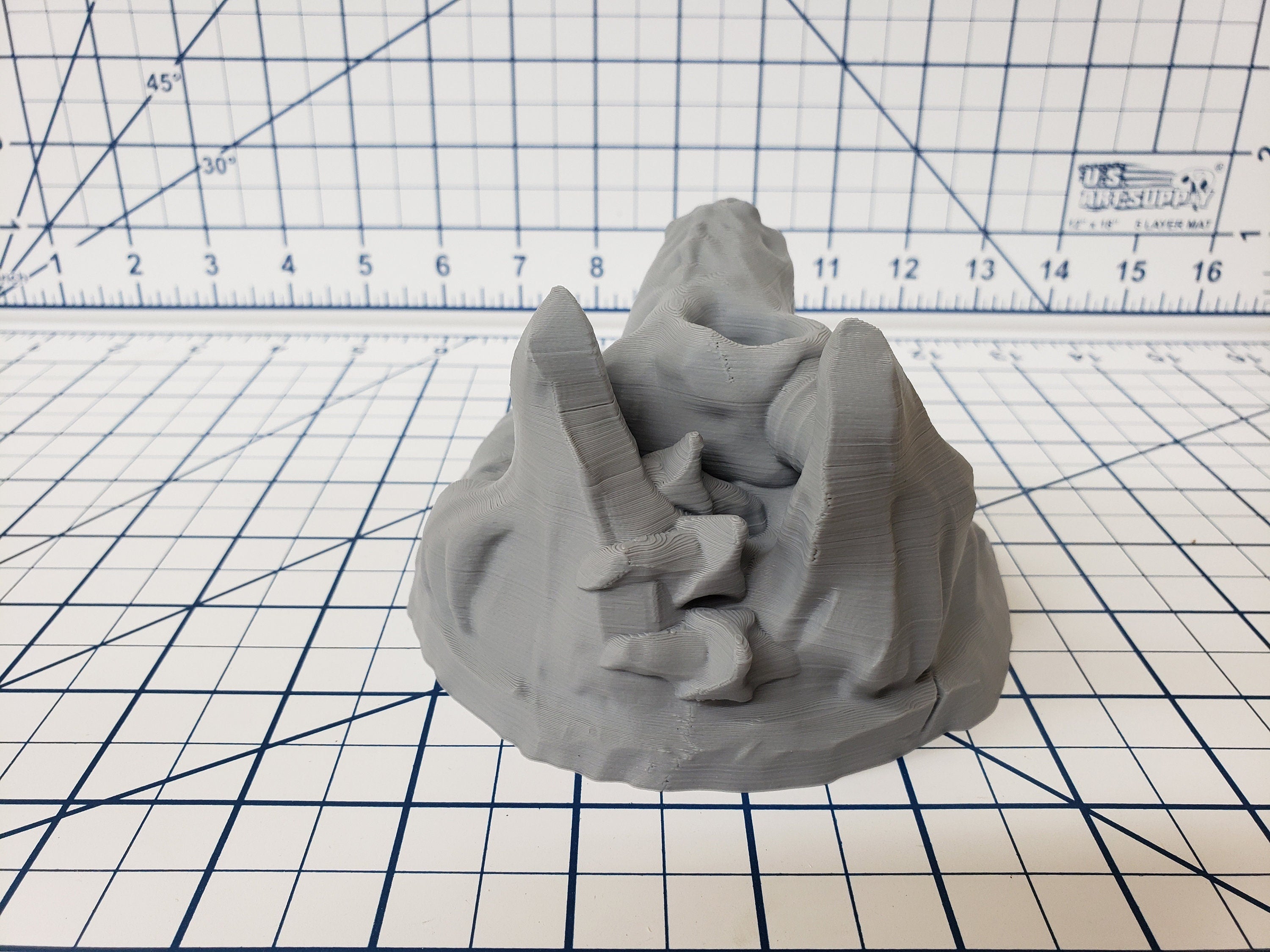 OpenForge Icy Dragon Skull Cave Entrance - Tabletop - DND - Pathfinder - RPG - 28 mm / 1" - Terrain - Dungeons & Dragons -