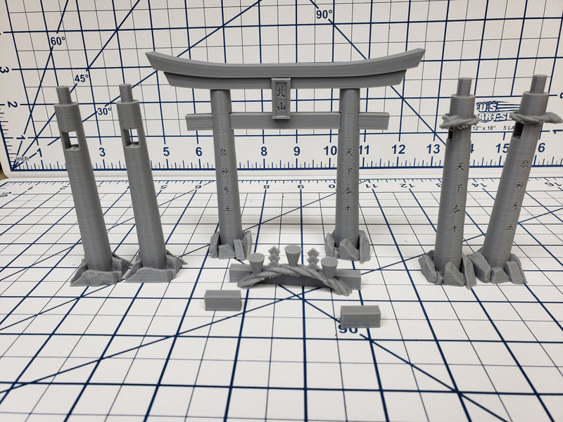 Samurai Tori Gates - DND - Pathfinder - Dungeons & Dragons -  - Test of Honour - RPG - Tabletop - 28 mm / 1"