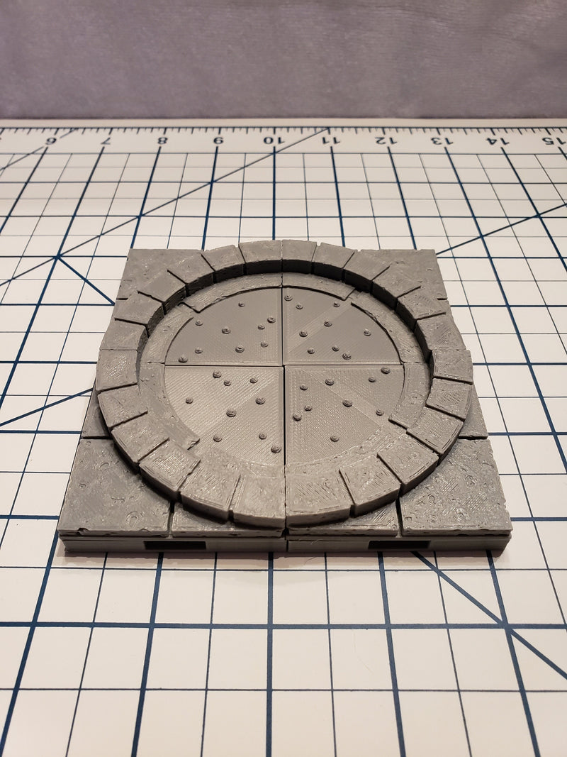 Cut Stone Square Special Floor Tiles - OpenLock or DragonLock - Openforge - DND - Pathfinder - Dungeons & Dragons - RPG - Tabletop - 28 mm