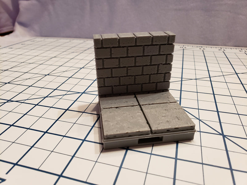 Cut Stone Wall Tiles - OpenLock or DragonLock - Openforge - DND - Pathfinder - Dungeons & Dragons - RPG - Tabletop - 28 mm / 1"