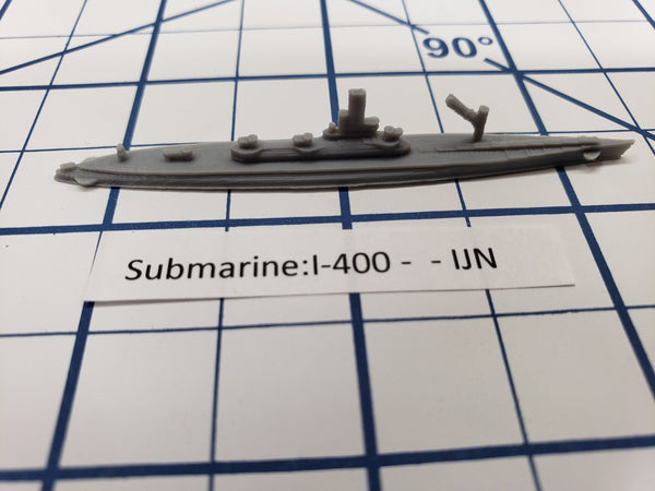 Submarine - I-400 - IJN - Wargaming - Axis and Allies - Naval Miniature - Victory at Sea - Tabletop Games - Warships