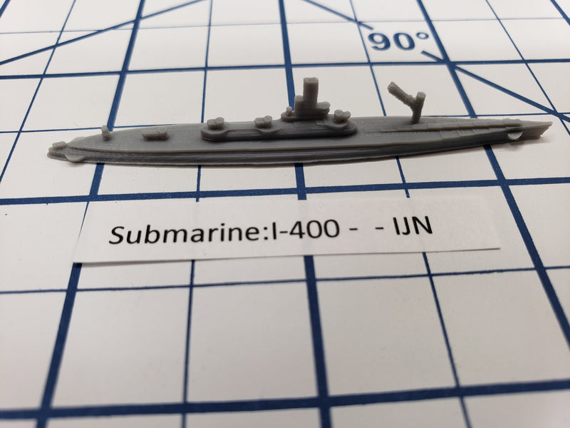 Submarine - I-400 - IJN - Wargaming - Axis and Allies - Naval Miniatur