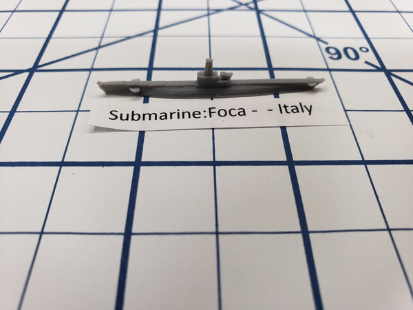 Submarine - Foca - Italian Navy - Wargaming - Axis and Allies - Naval Miniature - Victory at Sea - Tabletop Games - Warships