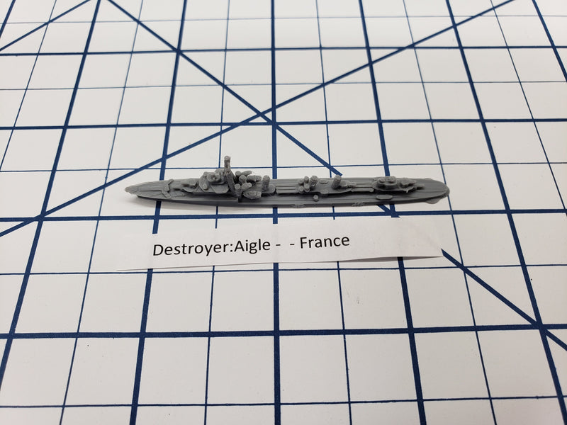 Destroyer - Aigle Class - French Navy - Wargaming - Axis and Allies - Naval Miniature - Victory at Sea - Tabletop Games - Warships