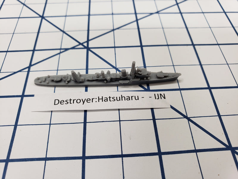 Destroyer - Hatsuharu Class - IJN - Wargaming - Axis and Allies - Naval Miniature - Victory at Sea - Tabletop Games - Warships