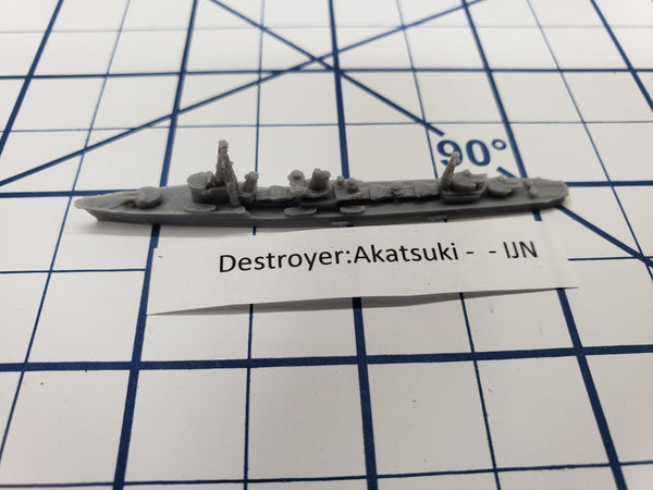 Destroyer - Akatsuki Class - IJN - Wargaming - Axis and Allies - Naval Miniature - Victory at Sea - Tabletop Games - Warships
