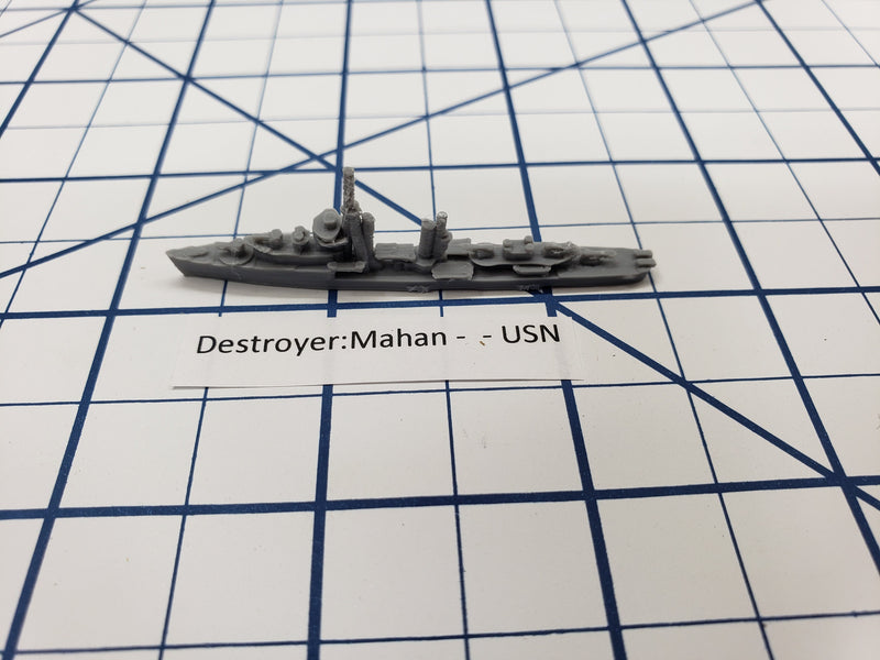 Destroyer - Mahan Class - USN - Wargaming - Axis and Allies - Naval Miniature - Victory at Sea - Tabletop Games - Warships
