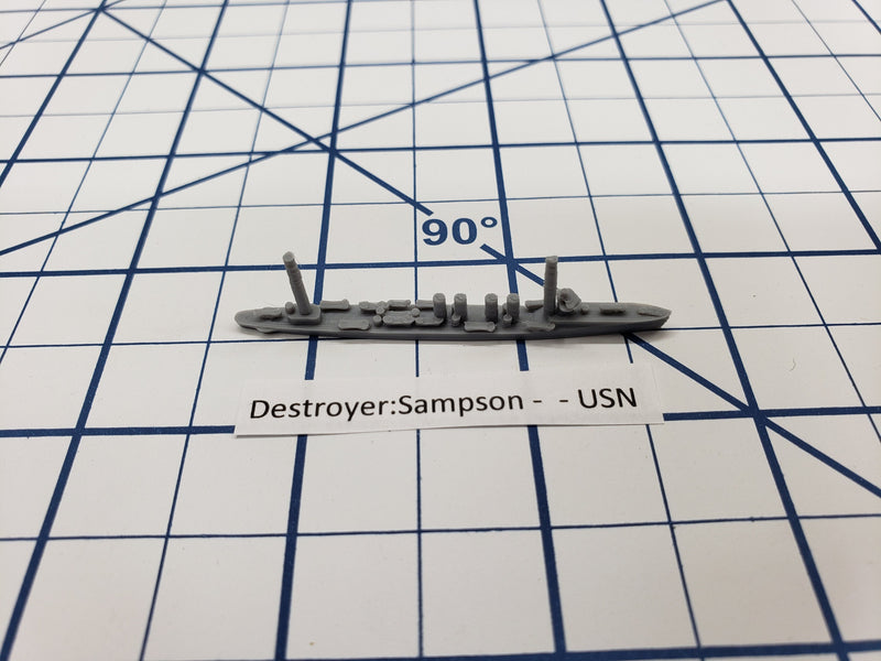 Destroyer - Sampson Class - USN - Wargaming - Axis and Allies - Naval Miniature - Victory at Sea - Tabletop Games - Warships