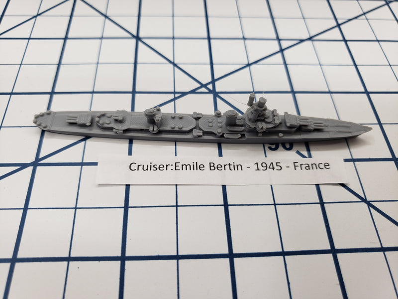 Cruiser - Emile Bertin - French Navy - Wargaming - Axis and Allies - Naval Miniature - Victory at Sea - Tabletop Games - Warships