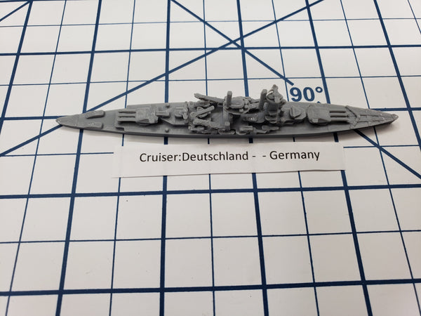 Cruiser - Deutschland - German Navy - Wargaming - Axis and Allies - Naval Miniature - Victory at Sea - Tabletop Games - Warships