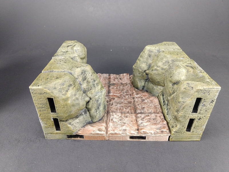 Dry Cave Wall Tiles - OpenLock or DragonLock - Openforge - DND - Pathfinder - Dungeons & Dragons - RPG - Tabletop - 28 mm / 1"