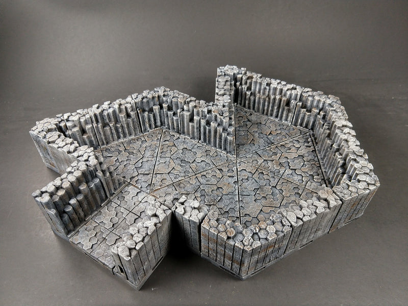 Volcanic Cavern Floor Tiles - OpenLock - Openforge - DND - Pathfinder - Dungeons & Dragons - RPG - Tabletop - 28 mm / 1"