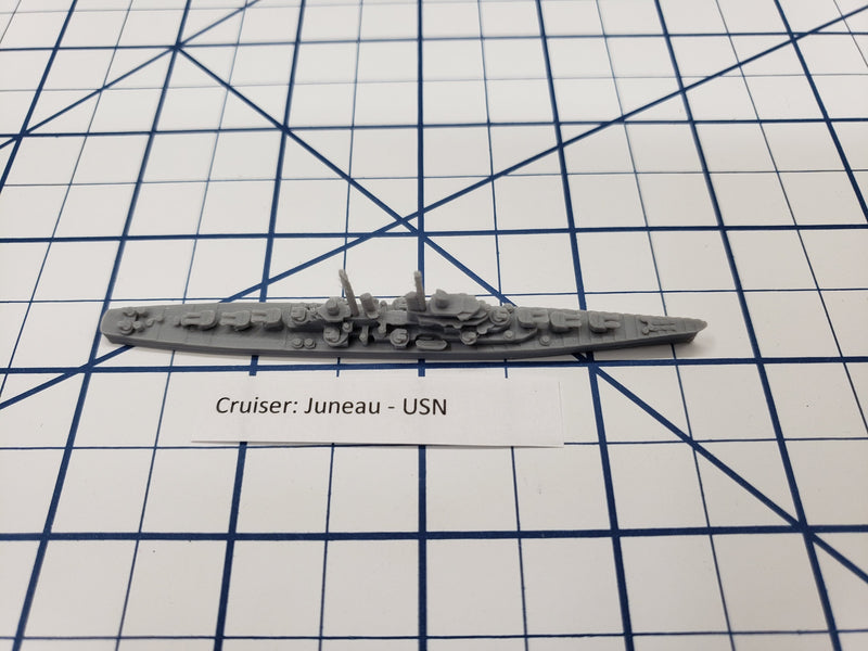 Cruiser - Juneau - USN - Wargaming - Axis and Allies - Naval Miniature - Victory at Sea - Tabletop Games - Warships