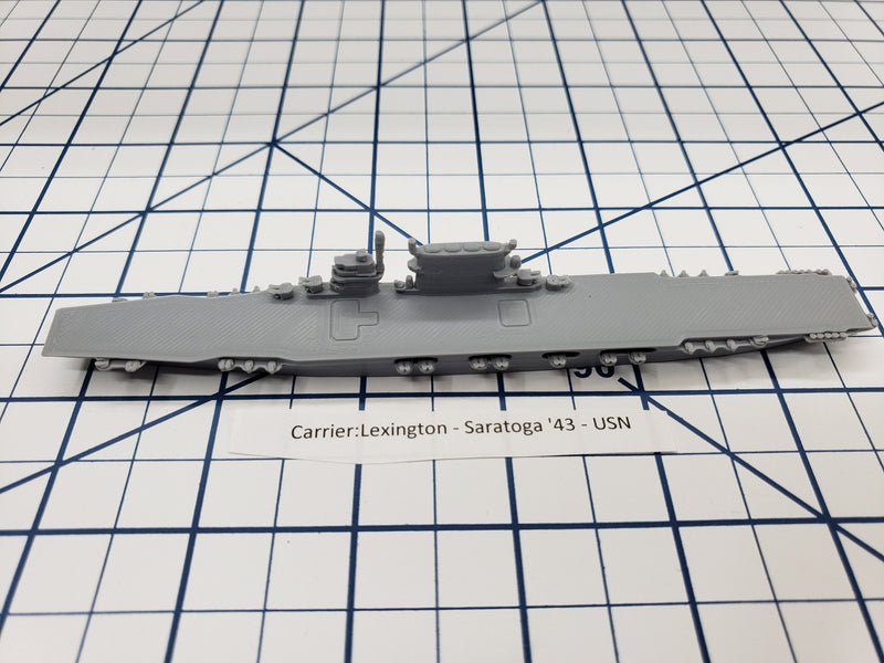 Carrier - Lexington - USN - Wargaming - Axis and Allies - Naval Miniature - Victory at Sea - Tabletop Games - Warships