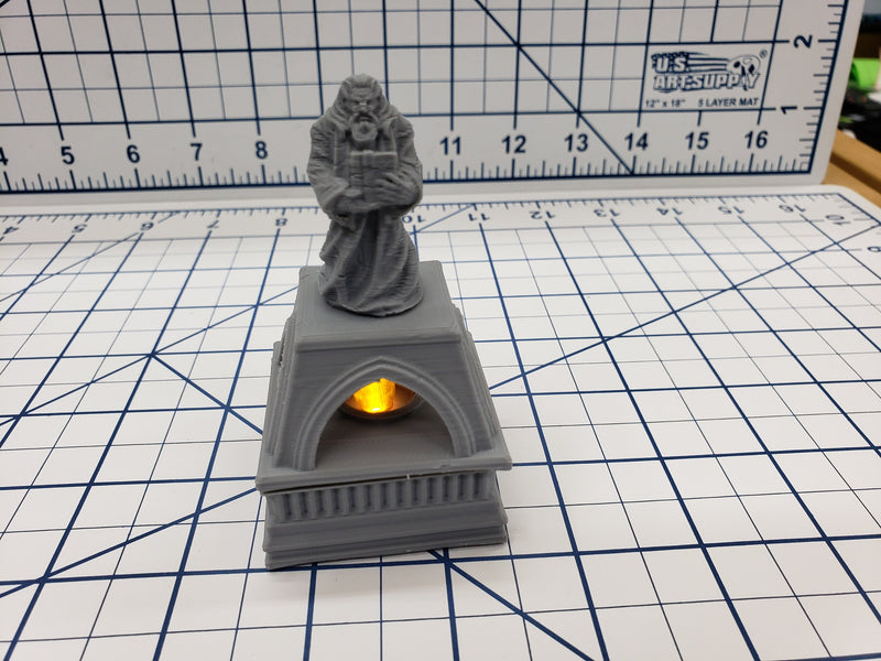 Brazier Statue Set - DND - Pathfinder - RPG - Dungeon & Dragons - Terrain - Map Accessories - Tabletop - 28 mm / 1" - Fat Dragon Games