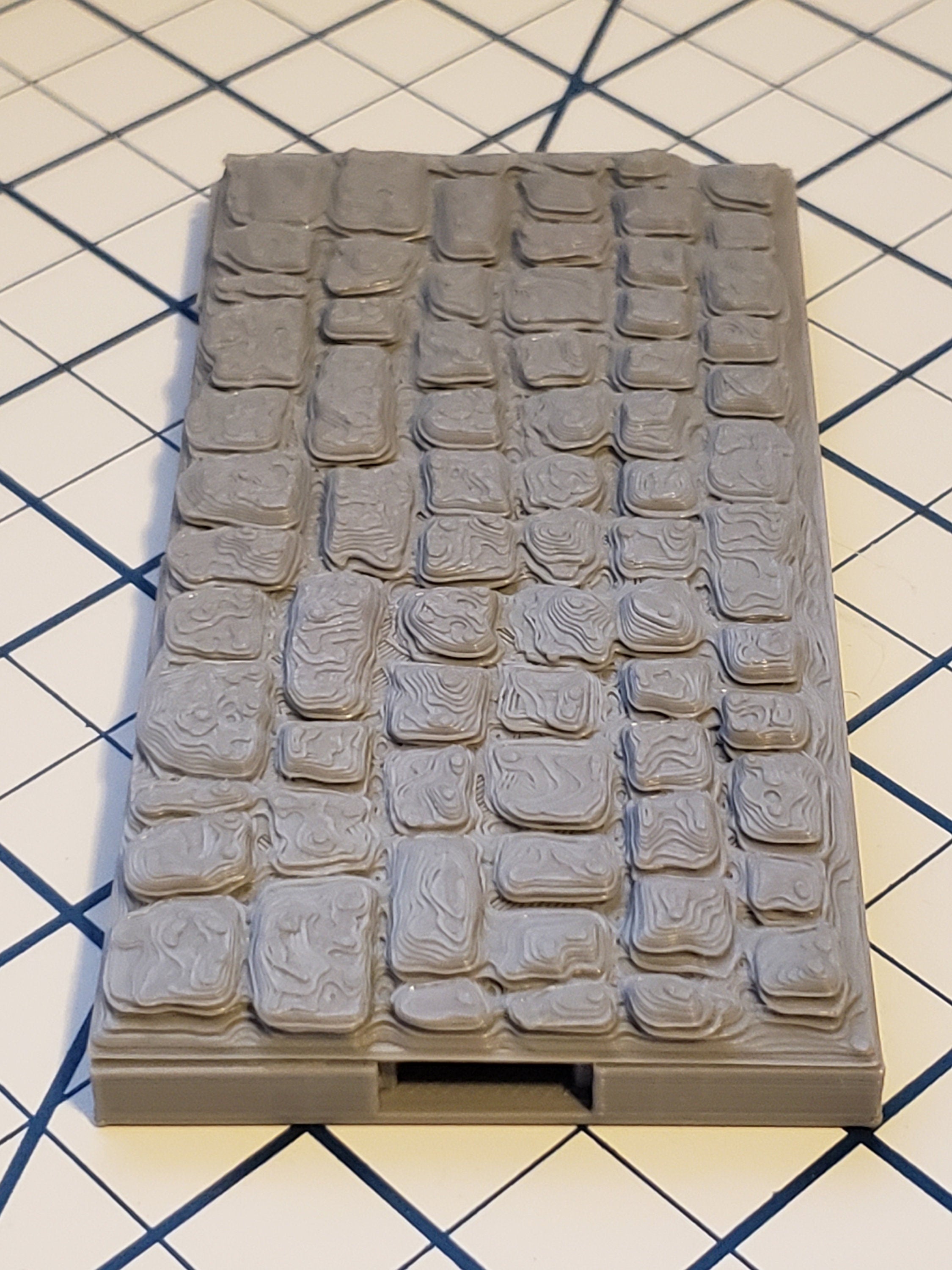 Street Cobble Square Floor Tiles - OpenLock or DragonLock - Openforge - DND - Pathfinder - Dungeons & Dragons - RPG - Tabletop - 28 mm / 1"