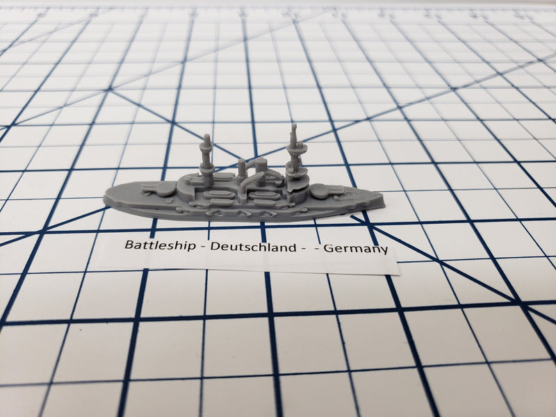 Battleship - Deutschland - German Navy - Wargaming - Axis and Allies - Naval Miniature - Victory at Sea - US Navy - Tabletop - Warships
