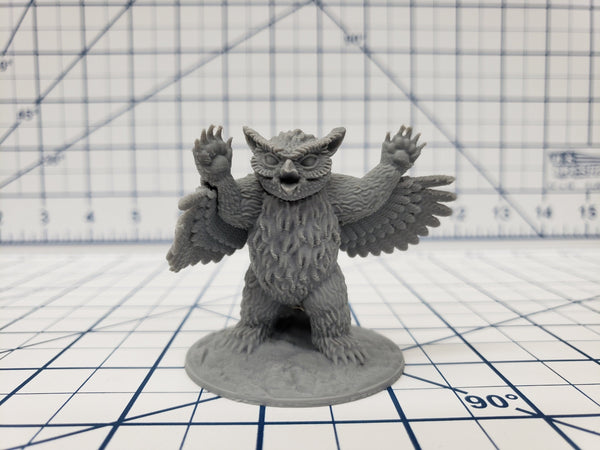 Owlbear Miniature - DND - Pathfinder - RPG - Dungeon & Dragons - Miniature - Mini - 28 mm / 1" - Fat Dragon Games