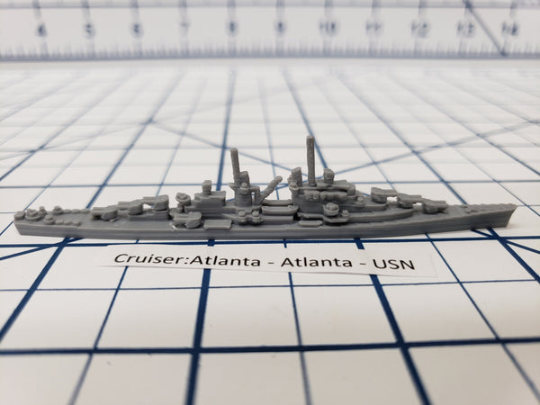 Cruiser - Atlanta - USN - Wargaming - Axis and Allies - Naval Miniature - Victory at Sea - Tabletop Games - Warships