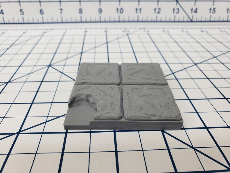 Water Floor Tiles - EC3D - DND - Pathfinder - Dungeons & Dragons - RPG - Tabletop - 28 mm / 1" - True Tiles