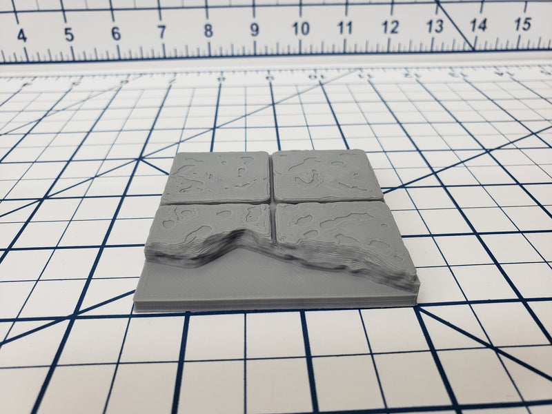 Water Floor Tiles - EC3D - DND - Pathfinder - Dungeons & Dragons - RPG - Tabletop - 28 mm / 1" - True Tiles