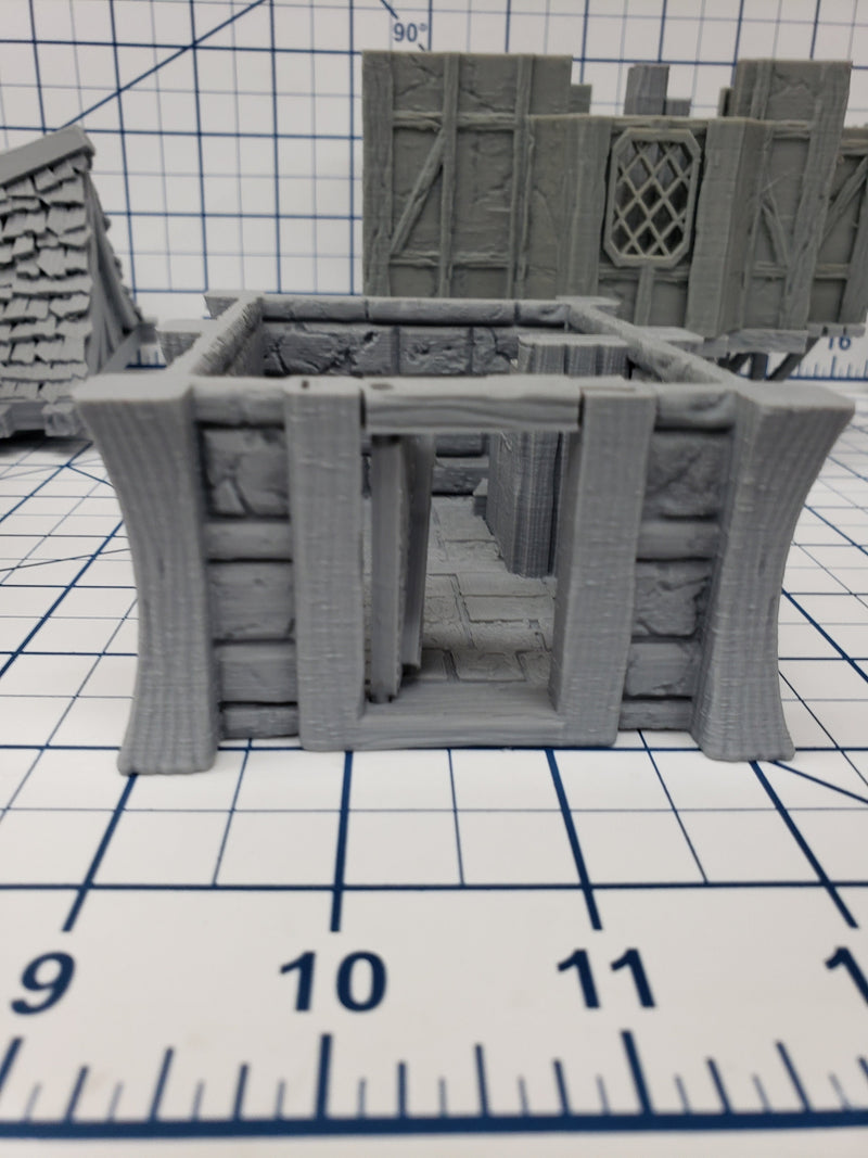 3 Story House - DND - Pathfinder - Dungeons & Dragons - RPG - Tabletop - Terrain - 28 mm / 1" - Warhammer - Gamescape3d