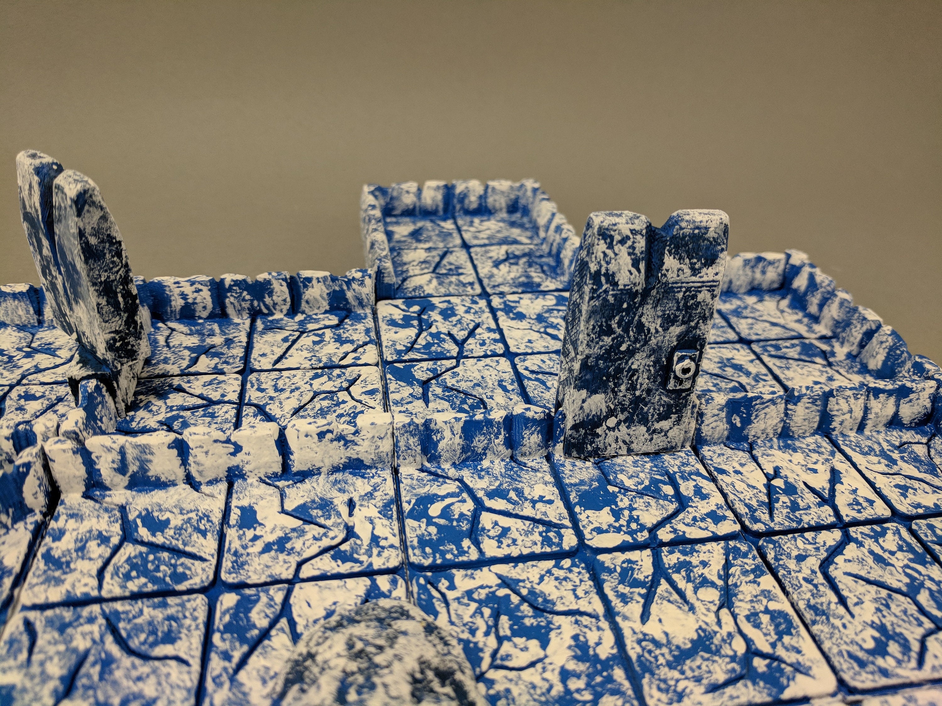 True Tiles - Ice Tiles Starter Set 50 Tiles! - OpenLock - DND - Pathfinder - Dungeons & Dragons - Terrain - RPG - Tabletop - 28 mm / 1"