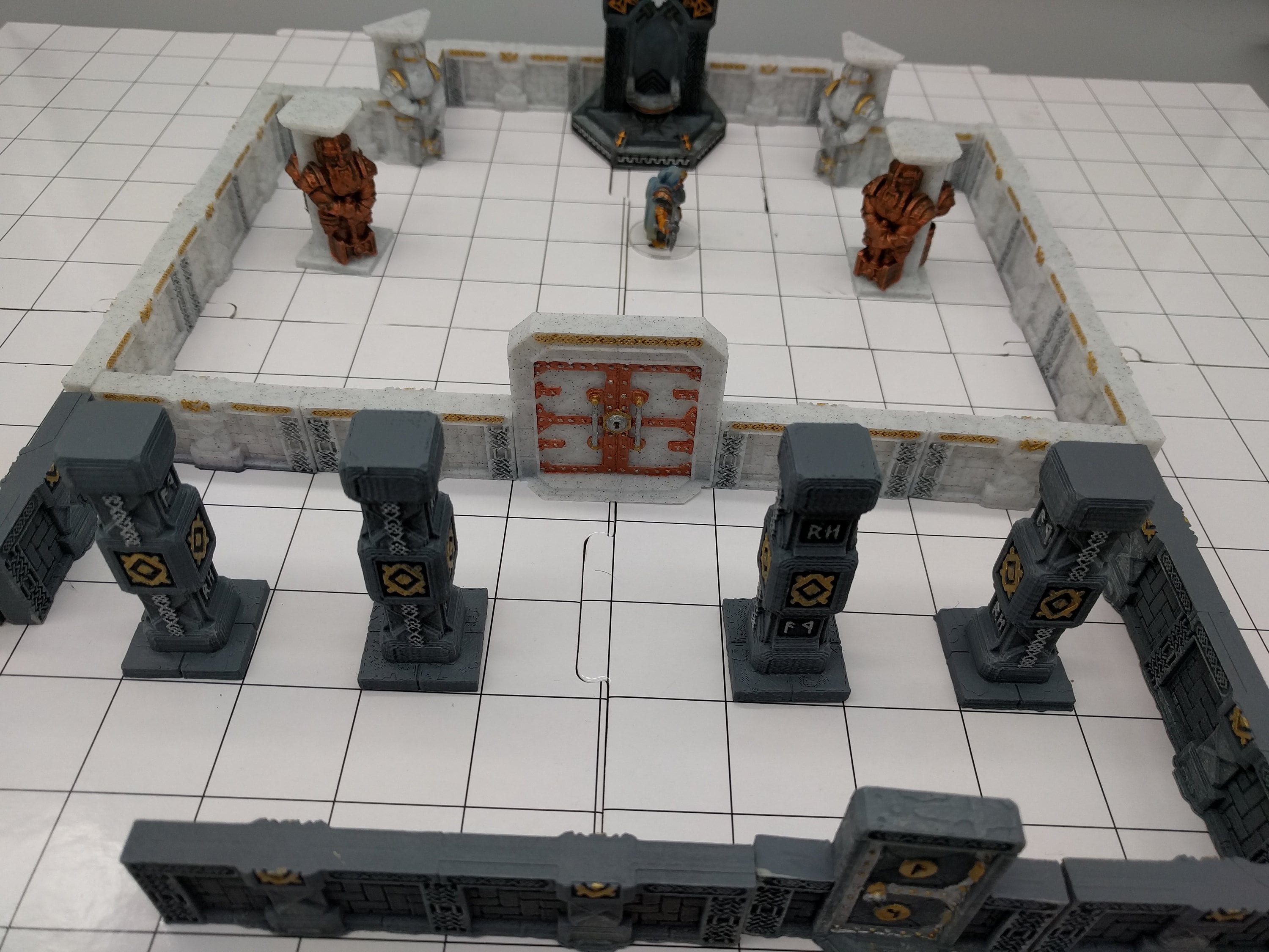 DungeonSticks - Dwarven Halls Starter Set 25 Tiles! - DND - Pathfinder - Dungeons & Dragons - Terrain - RPG - Tabletop - 28 mm / 1"