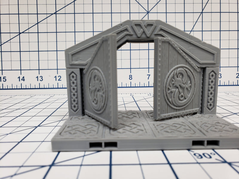 Mountain King - Door Tile - DragonLock - DND - Pathfinder - RPG - Dungeon & Dragons - 28 mm / 1" - Fat Dragon Games