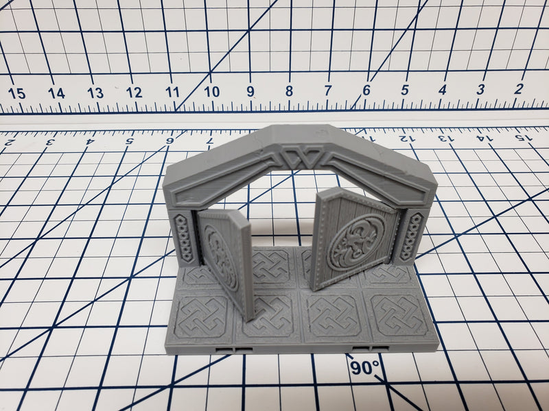 Mountain King - Door Tile - DragonLock - DND - Pathfinder - RPG - Dungeon & Dragons - 28 mm / 1" - Fat Dragon Games